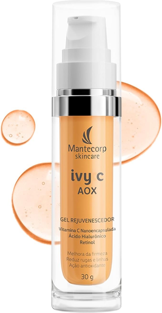 Descubra o Gel Rejuvenescedor Facial Ivy C AOX da Mantecorp: Ciência e Sofisticação na Sua Rotina de Cuidados hallbee_GelFacialIvyCAOX-VitaminaC-AcidoHialuronico-Retinol