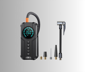 bomba de ar eletrica portatil calibrador compressor de ar automotivo