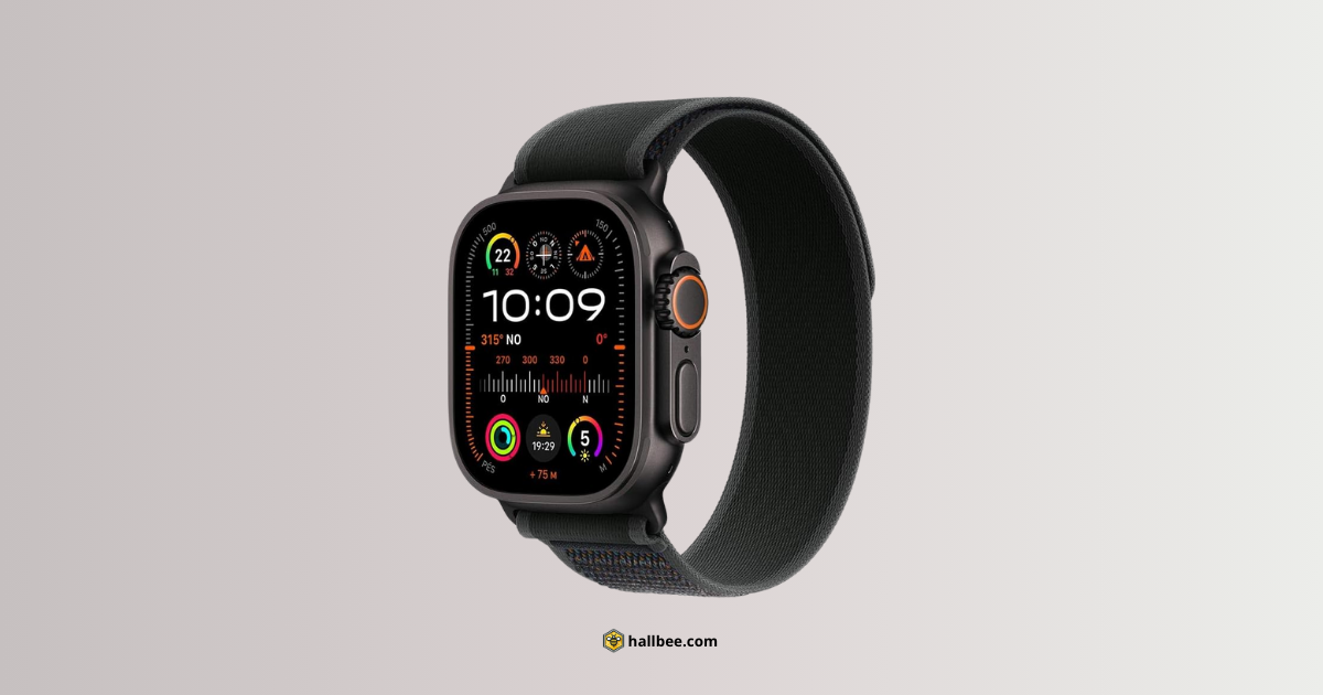 Apple Watch Ultra 2 GPS + Cellular: O Relógio Que Redefine a Experiência Wearable hallbee_apple-watch-ultra-2-gps-cellular-titanio-preto-49mm-pulseira-loop-trail