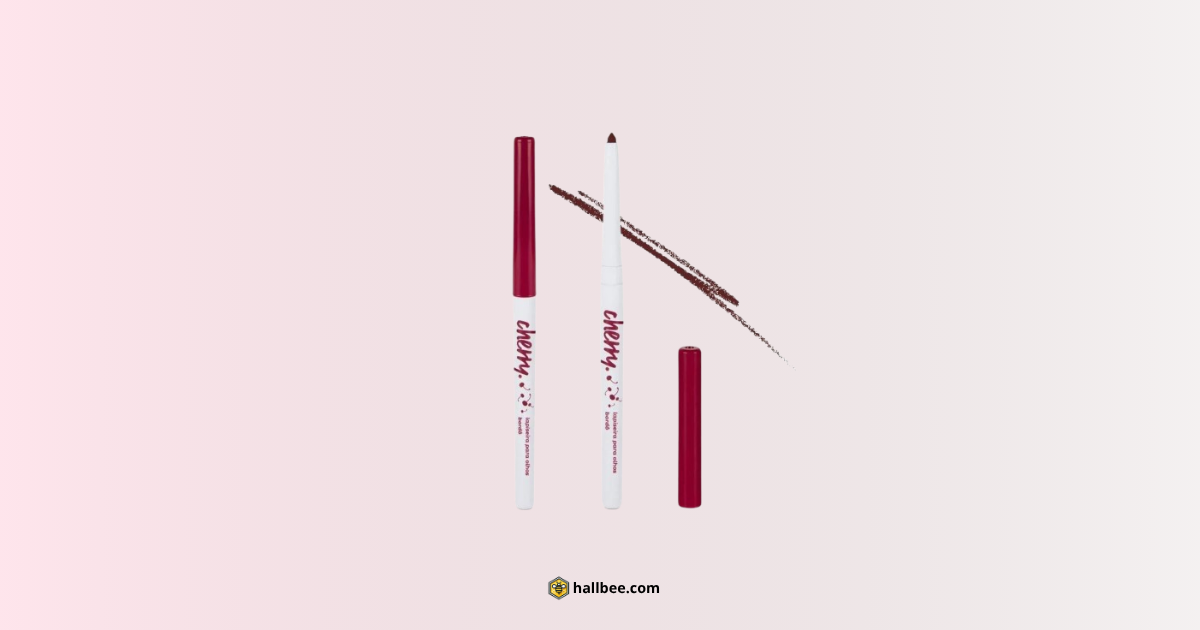 hallbee vizzela cherry bordo lapiseira para olhos que revoluciona o olhar