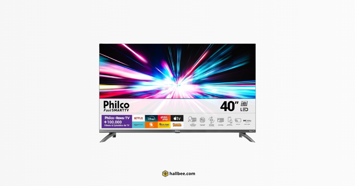 Smart TV 40” Philco Roku TV LED Dolby Audio PTV40M9GR2CGB: Usabilidade e Desempenho no Dia a Dia 1 hallbee smart tv 40 philco roku tv led dolby audio ptv40m9gr2cgb
